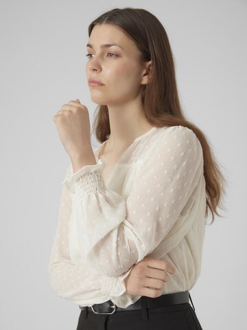 VERO MODA Bluse i beige