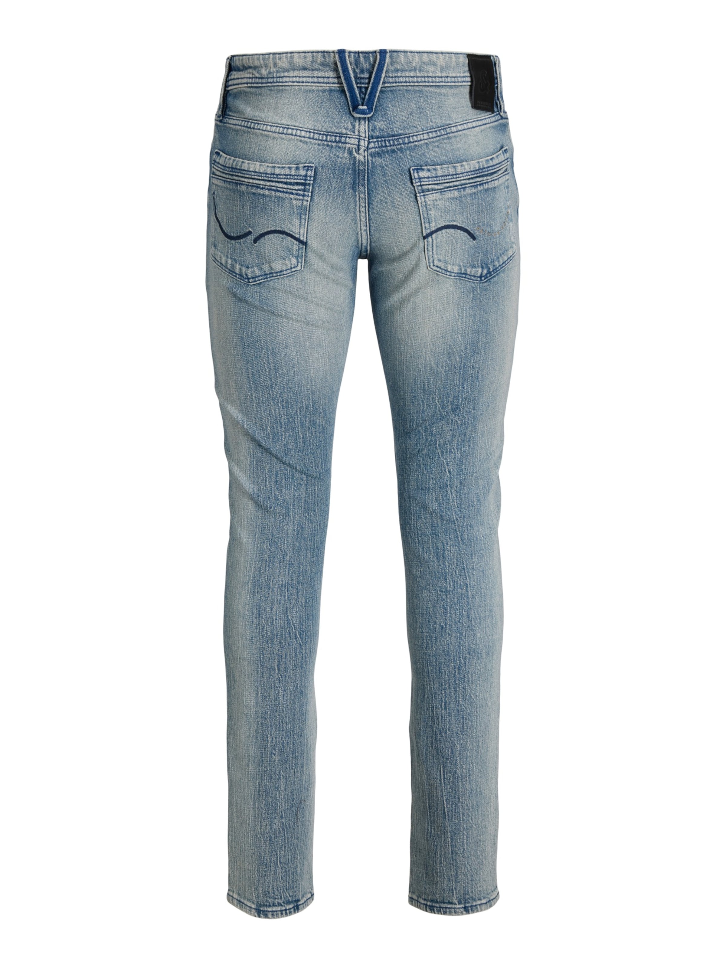 JACK & JONES Slim fit Jeans 'JJIGLENN JJLUKE' in Blue: back