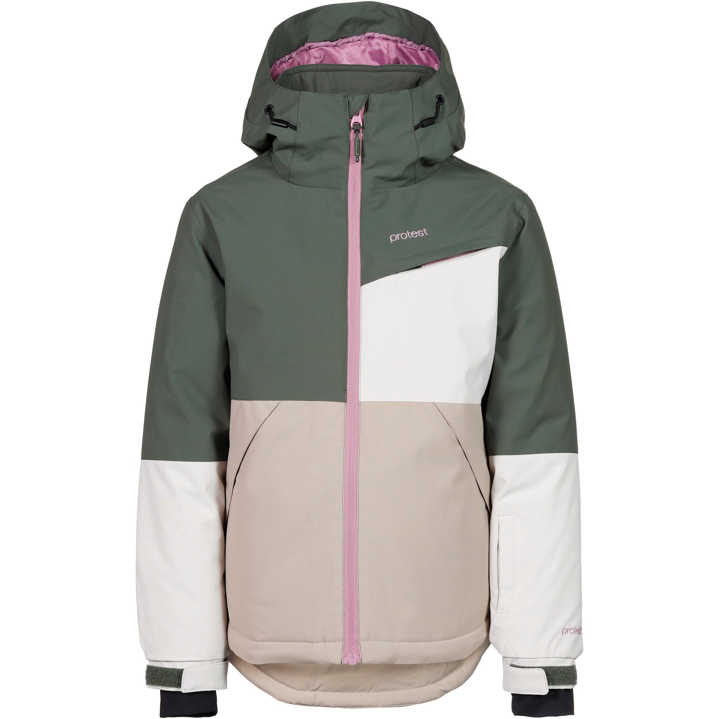 PROTEST Athletic Jacket 'Pippa' in Green: front