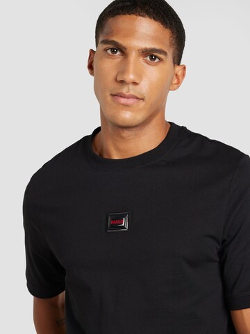 HUGO Shirt 'Diragolino' in Black