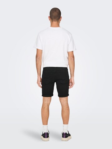 Only & Sons Regular Shorts 'Ply' in Schwarz