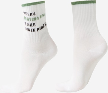 CALZEDONIA Socks 'Wellness' in White: front
