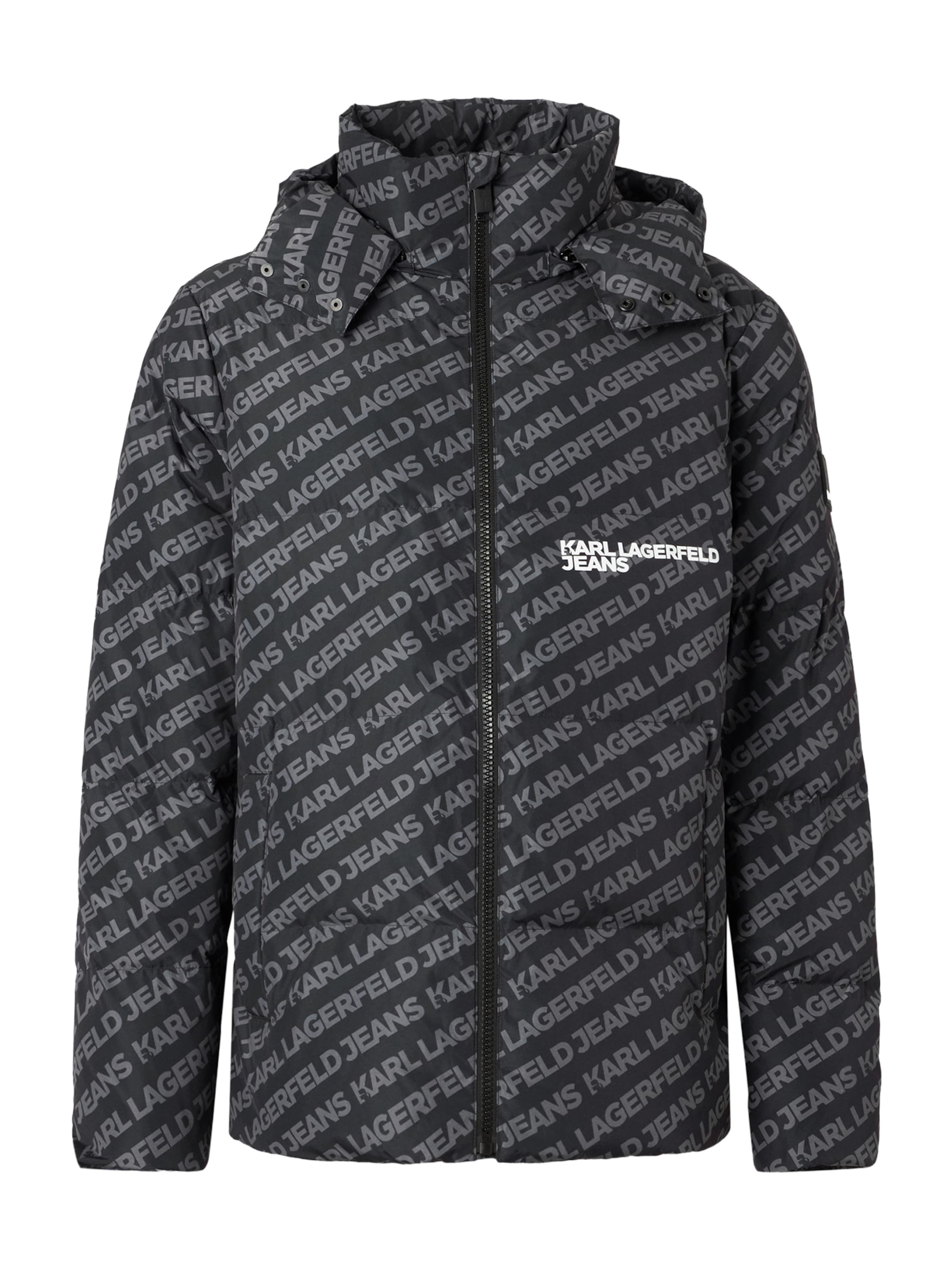 KARL LAGERFELD JEANS Jacke in Schwarz: Vorderseite