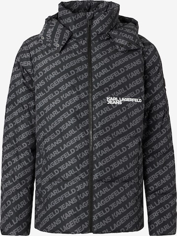juoda KARL LAGERFELD JEANS Žieminė striukė: priekis