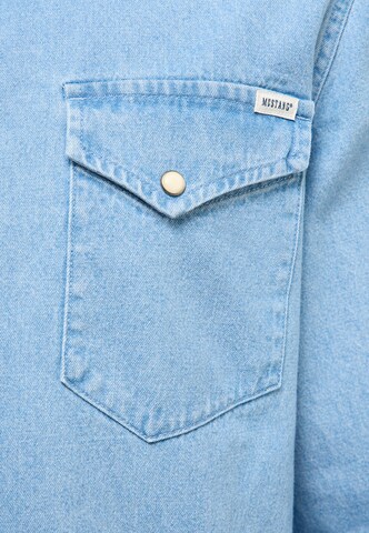 MUSTANG Regular Fit Hemd in Blau