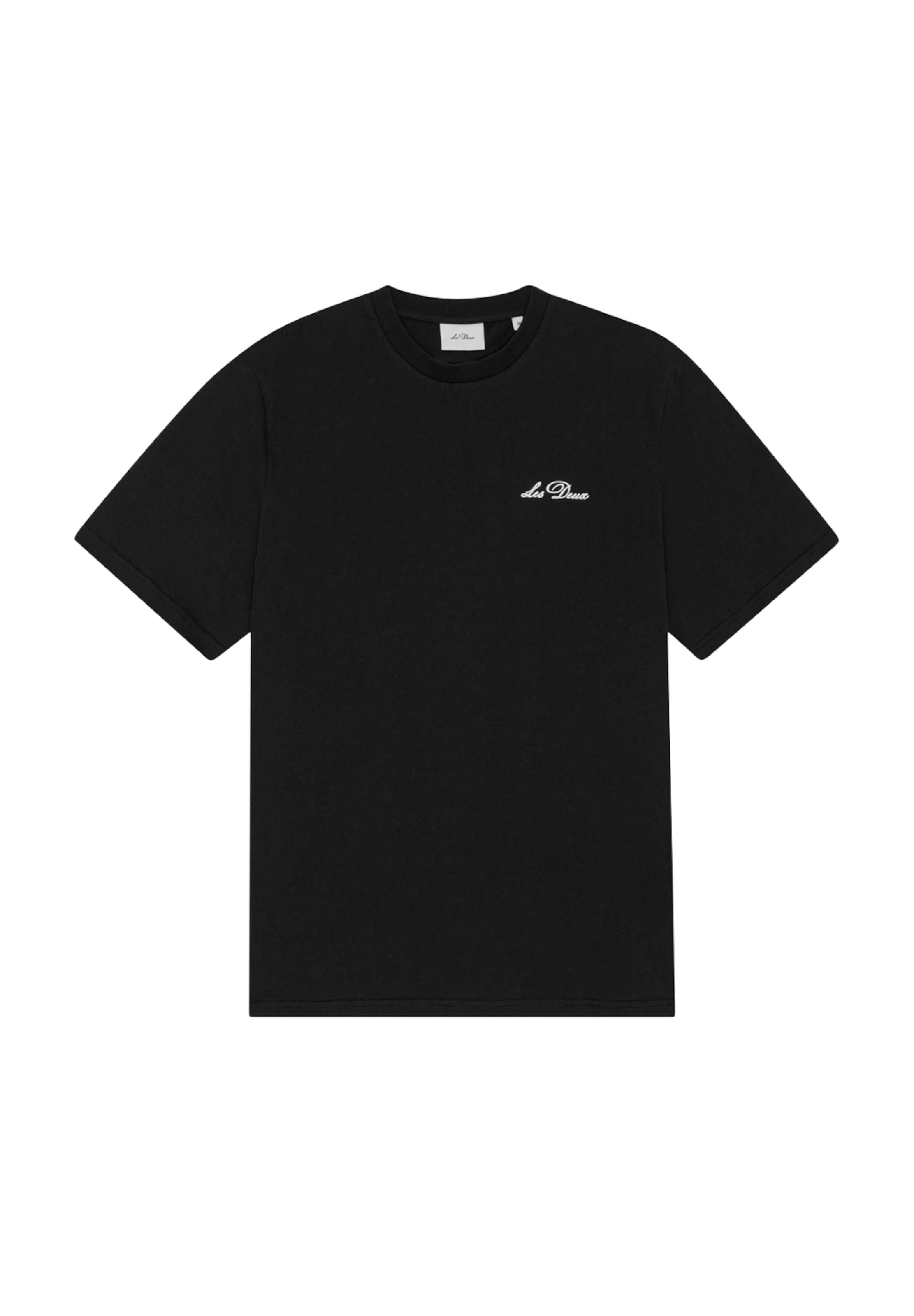 Les Deux T-Shirt in Schwarz: Vorderseite