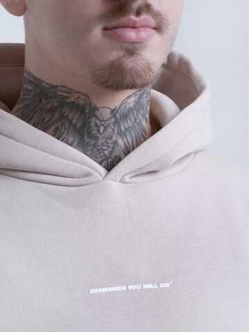 Remember you will die Sweatshirt 'Remember' in Beige