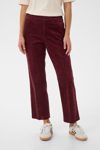 Part Two Flared Broek 'Mishas' in Rood: voorkant
