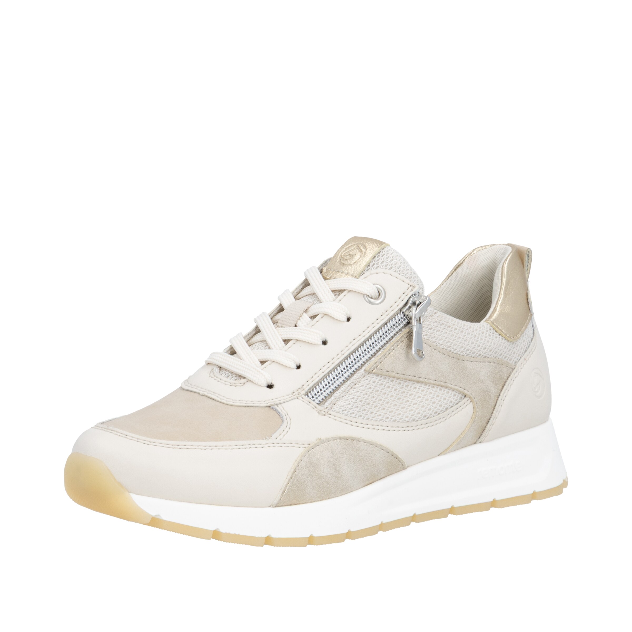 Baskets basses REMONTE en beige : devant