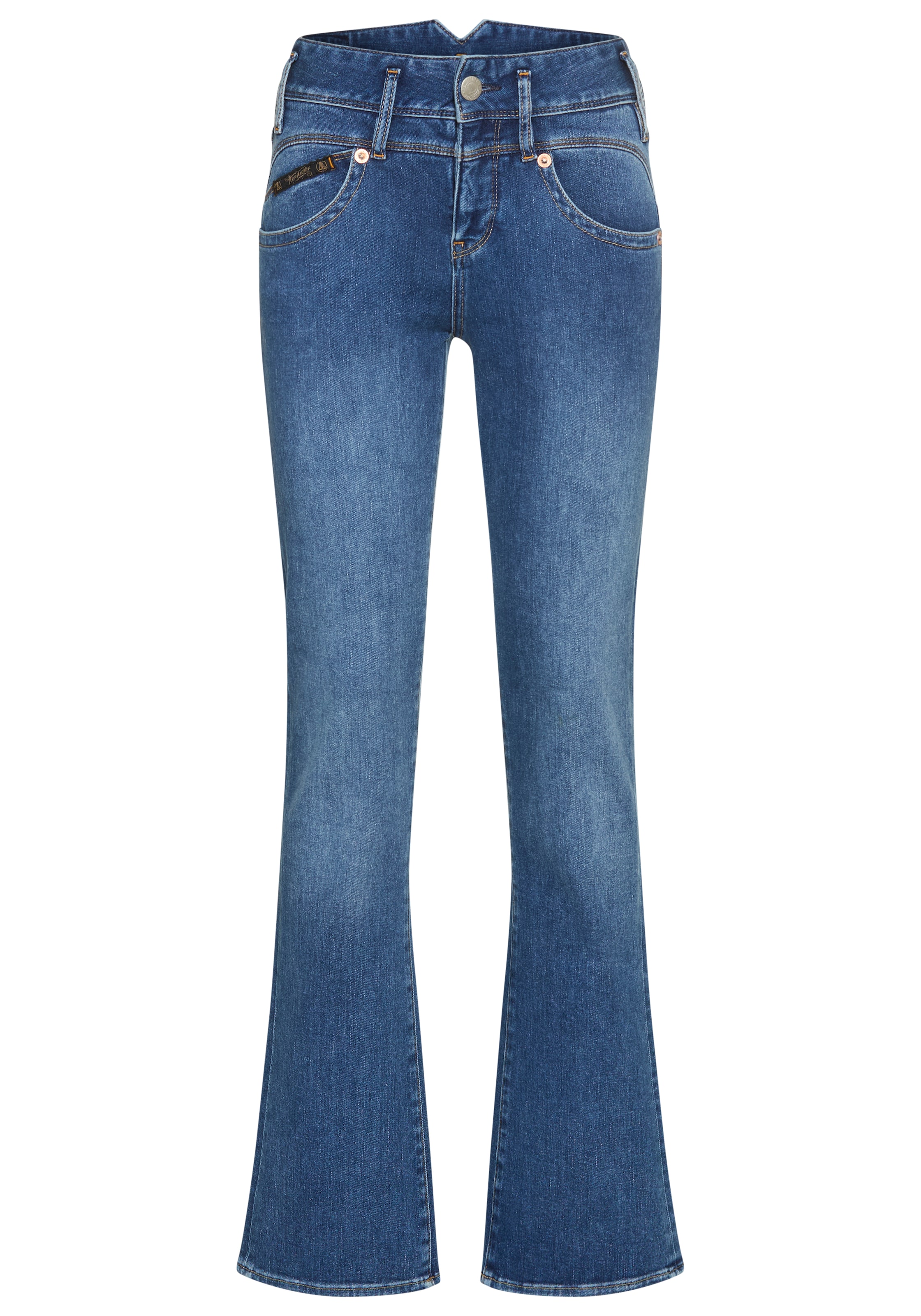 Herrlicher Bootcut Jeans in Blau: Vorderseite