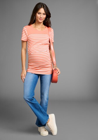 Neun Monate Shirt in Orange