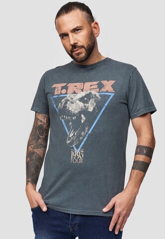 Recovered Shirt 'Jurassic Park T-Rex 1993' in Grey