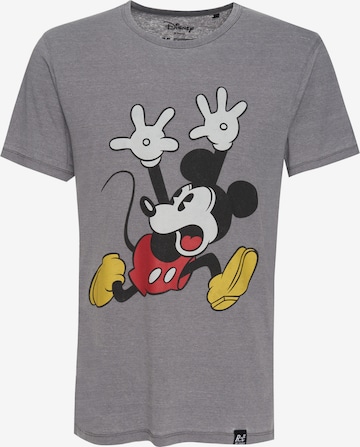 Recovered T-Shirt 'Disney Mickey Mouse Panic' in Grau: Vorderseite