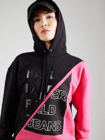 KARL LAGERFELD JEANS Суичър в розово