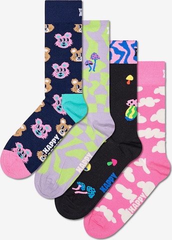 Chaussettes 'Happy In Wonderland' Happy Socks en bleu : devant