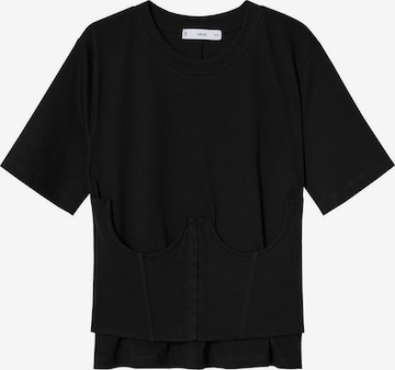 MANGO Shirt 'JAIA' in Black: front