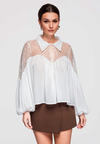 Ombre Blouse 'OW-TS-E0026' in White: front