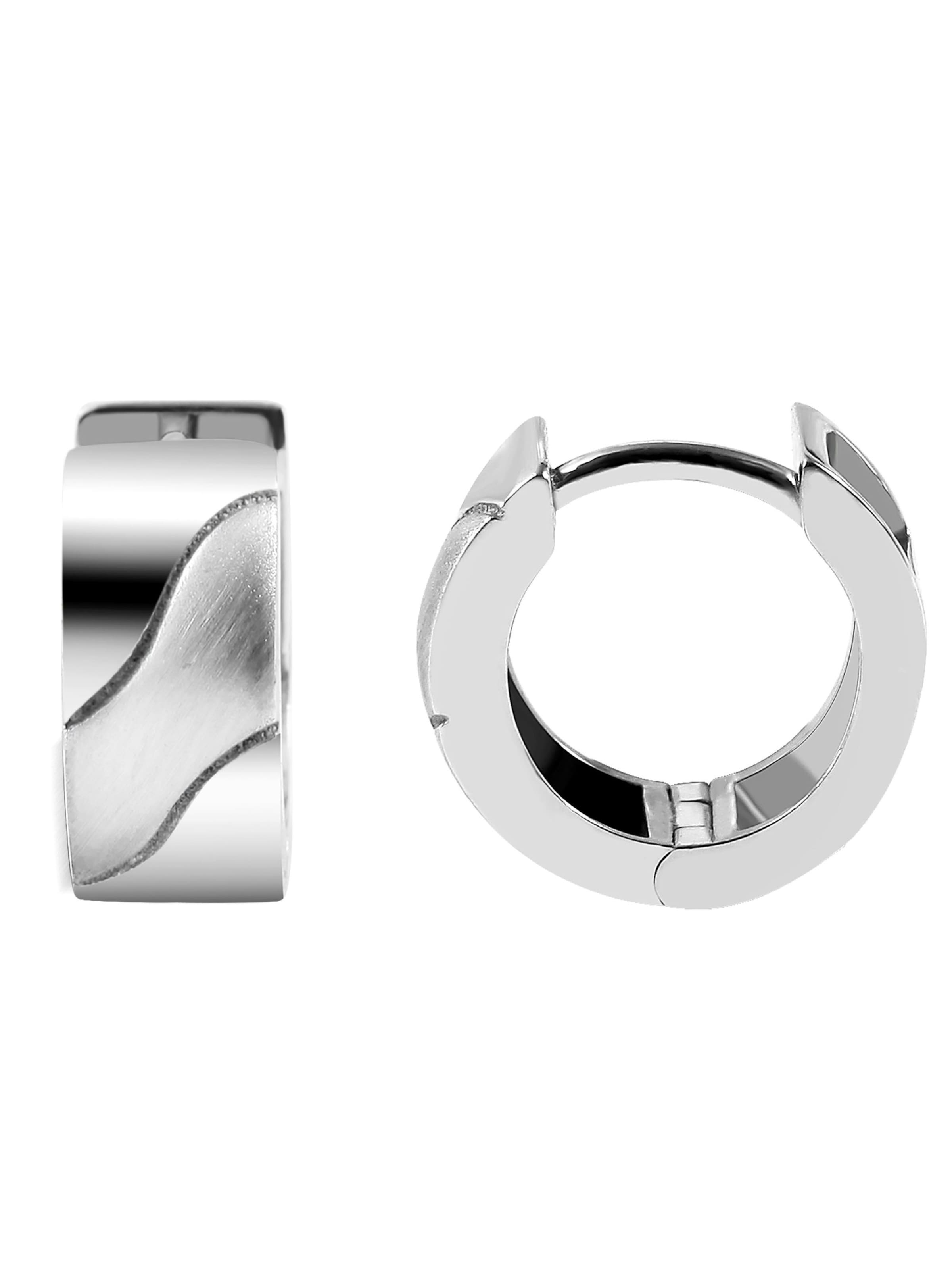 Akzent Earrings 'Smilla, 925 Sterlingsilber, langlebig' in Silver: front