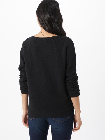 TOM TAILOR Sweatshirt in Black