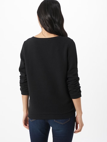 TOM TAILOR Sweatshirt in Schwarz