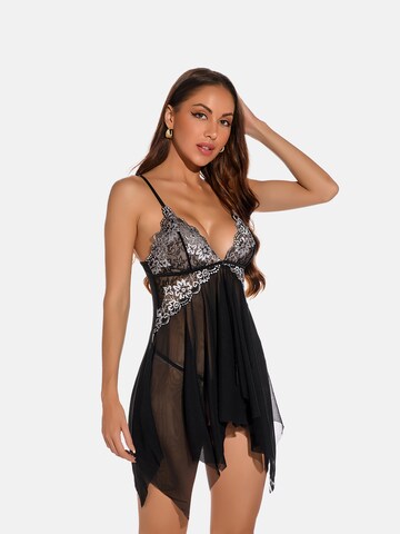 ORGANZA Lingerie Negligee in Black