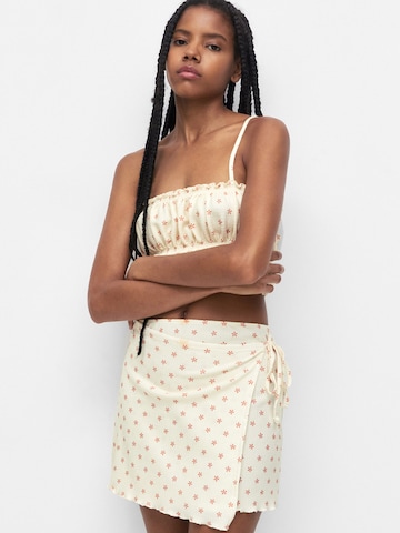 Pull&Bear Skirt in Yellow: front