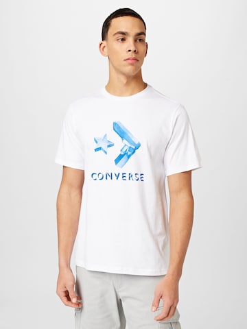 CONVERSE T-Shirt 'Crystals' in Weiß: predná strana
