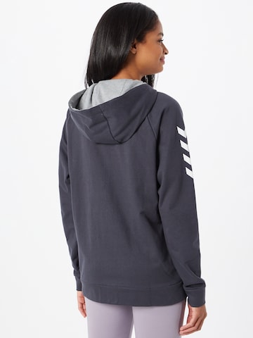 Hummel Athletic Zip-Up Hoodie in Blue