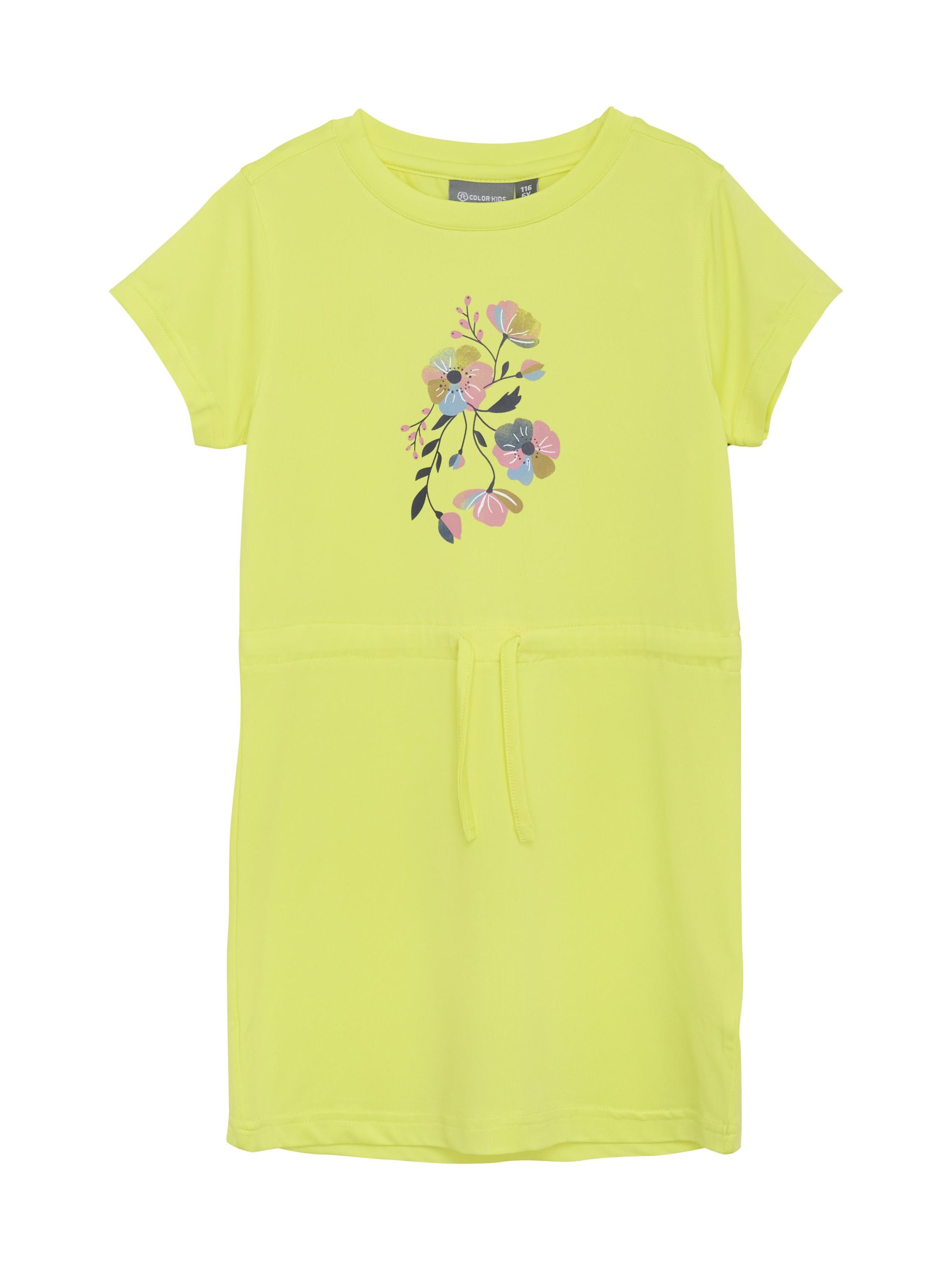 Robe COLOR KIDS en jaune : devant