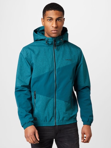 Ragwear Between-season jacket 'TANER' in Green: front