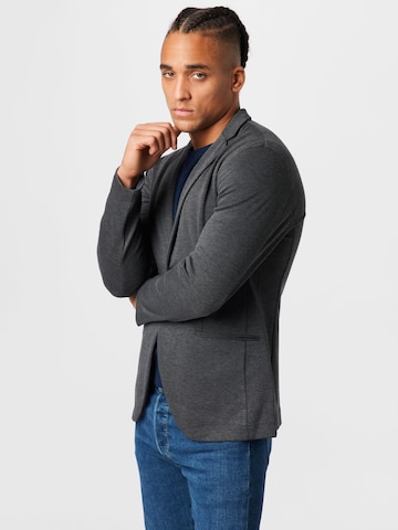 JACK & JONES - Ajuste estrecho Chaqueta saco en gris: frente