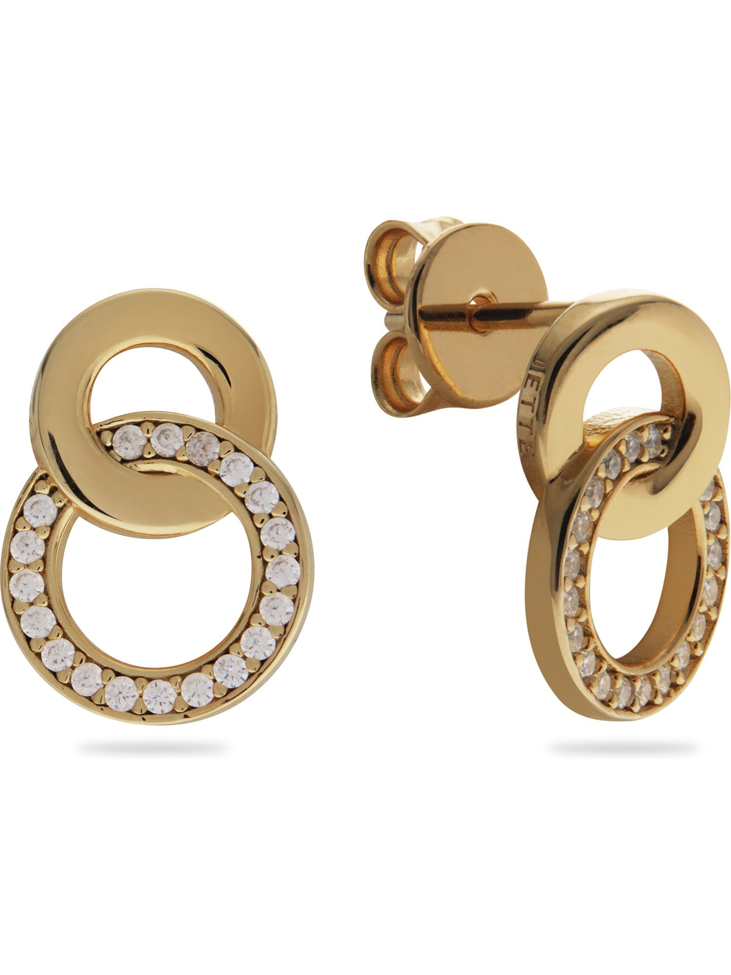 JETTE Earrings in Gold: front