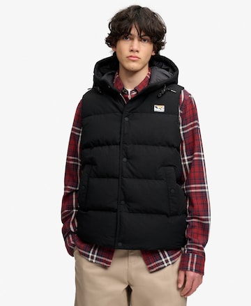 Superdry & Co Bodywarmer 'Everest' in Zwart: voorkant