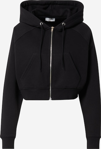 LeGer by Lena Gercke Zip-Up Hoodie 'Hester' in Black: front