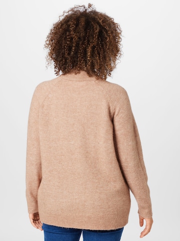 Selected Femme Curve Sweater 'Lulu' in Brown