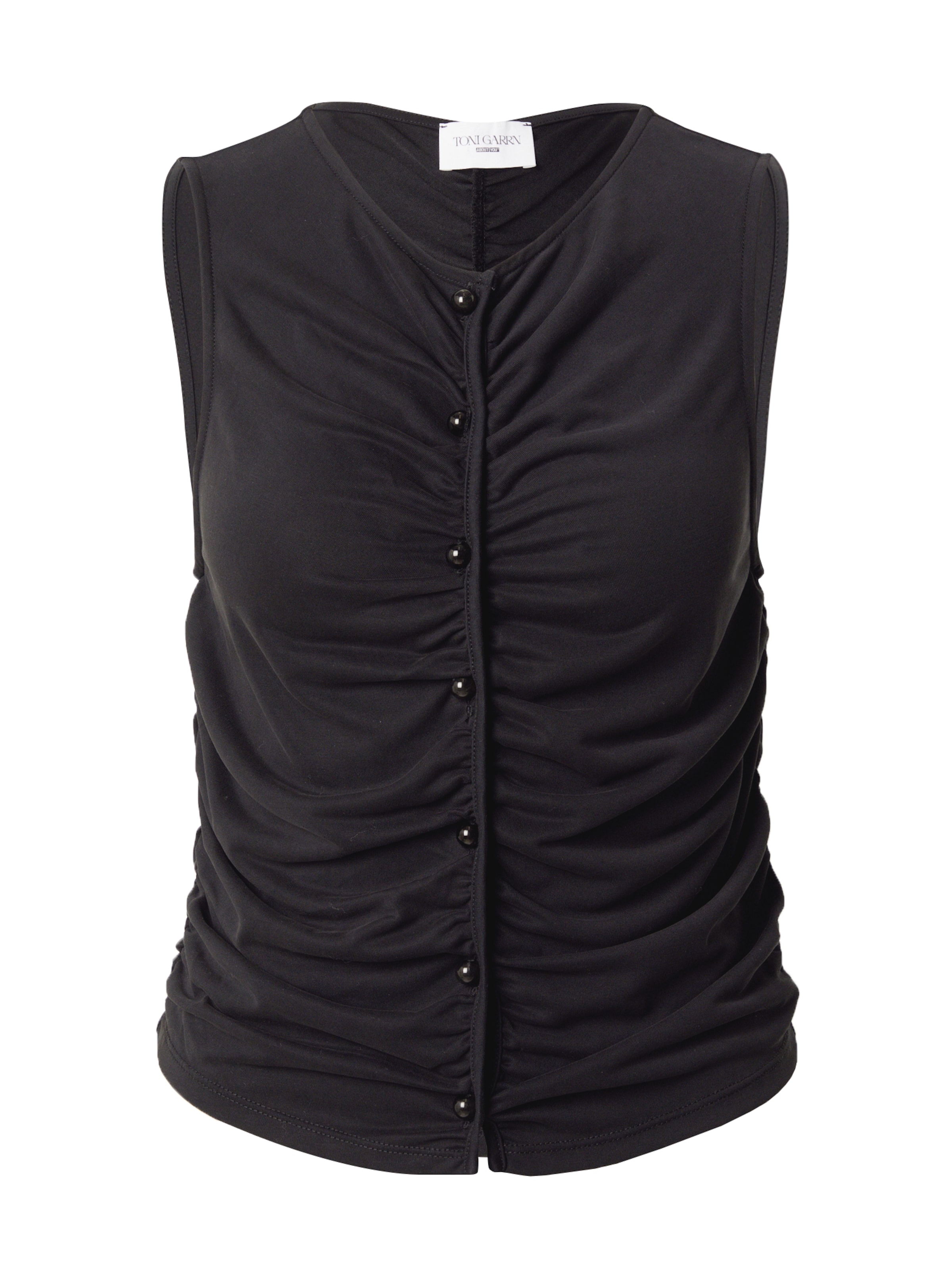 ABOUT YOU x Toni Garrn Top 'Cecile' - Čierna: predná strana