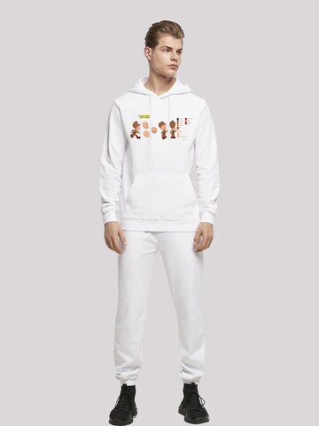 F4NT4STIC Sweatshirt 'Looney Tunes Serie Elmer Fudd' in Wit