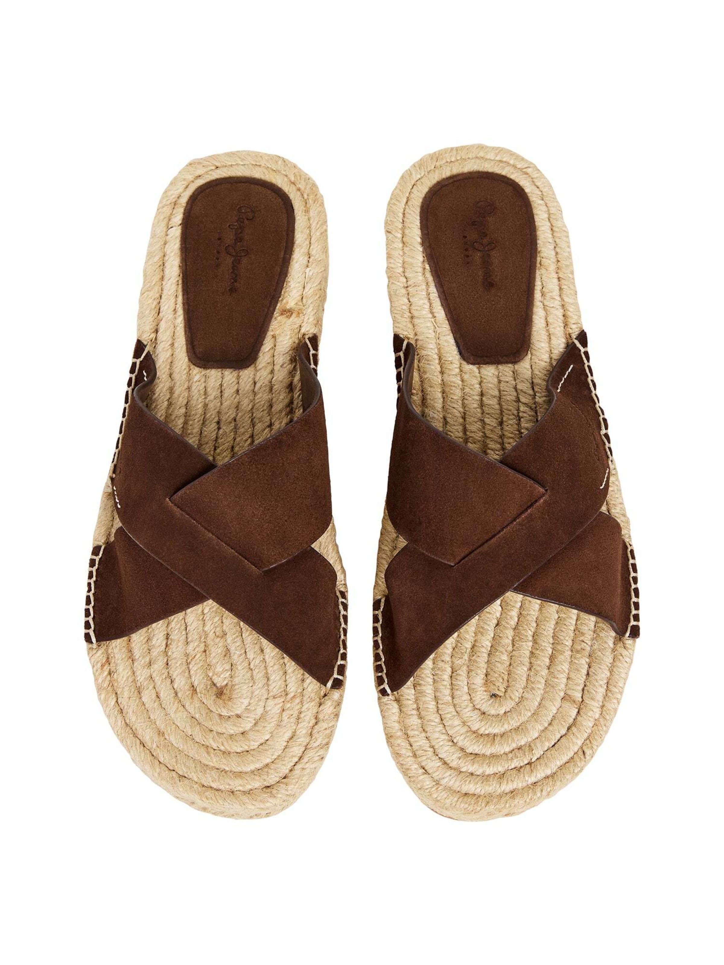 Pepe Jeans Pantolette in Braun