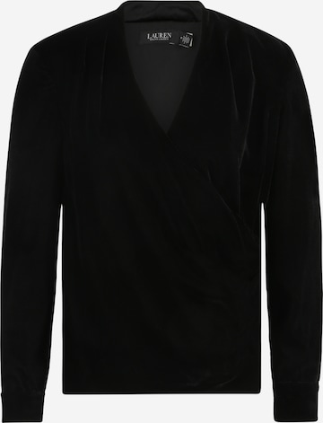 Lauren Ralph Lauren Petite Blouse 'CILFETTE' in Zwart: voorkant