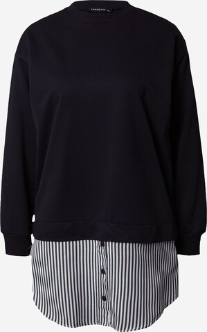 Trendyol Sweatshirt in Black: front