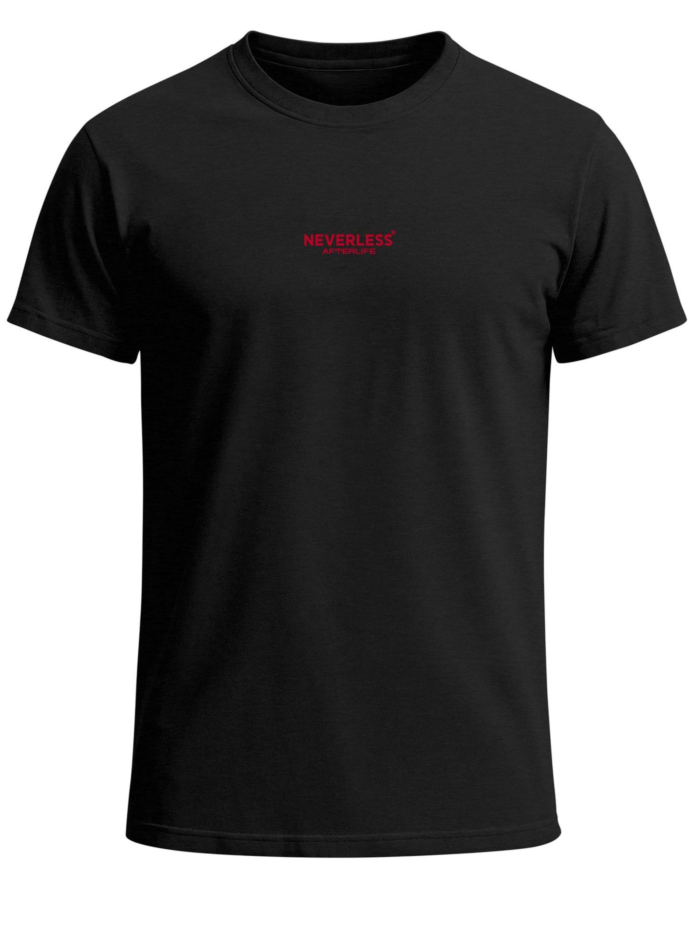 Neverless Shirt 'Spider Lilies' in Black: front