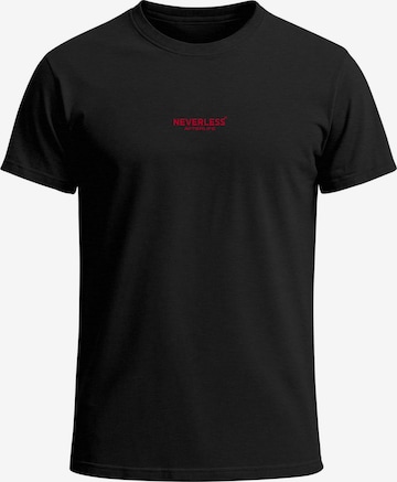 Neverless Shirt 'Spider Lilies' in Black: front
