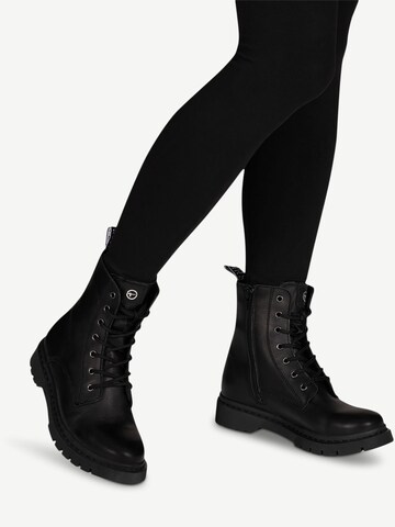 TAMARIS Lace-Up Ankle Boots in Black