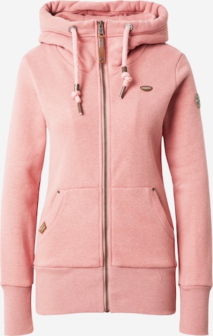 Ragwear Sweatjacke 'NESKA' in Pink: predná strana