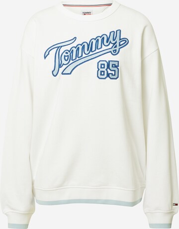 Tommy Jeans Sweatshirt i vit: framsida