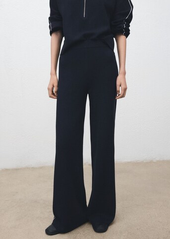 MANGO Wide leg Pants 'Cosmus' in Blue: front