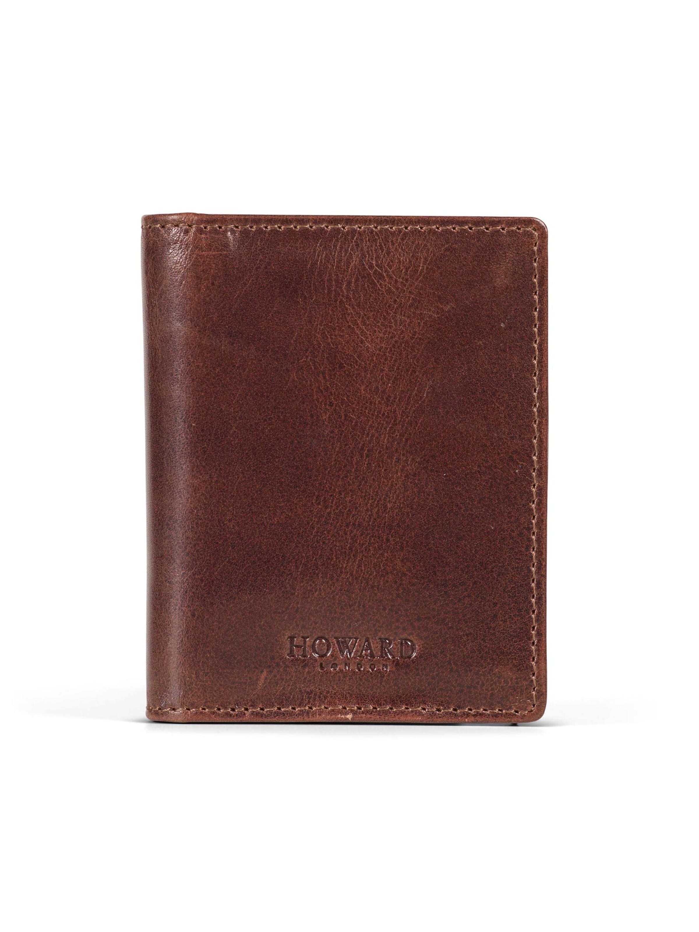 Howard London Tegnebog 'Metalcase Cardwallet Brown' i brun: forside