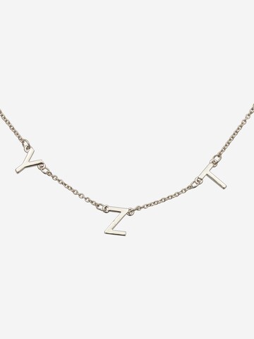 silver v necklace