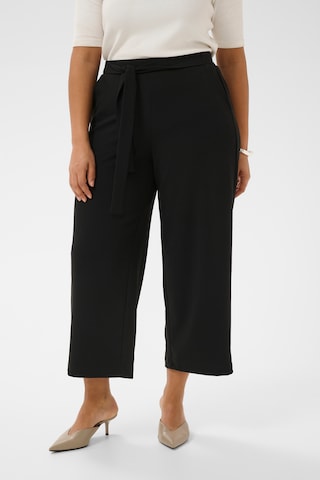 KAFFE CURVE - Loosefit Pantalón 'KCpheolo' en negro