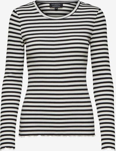 SELECTED FEMME Shirt 'ANNA' in de kleur Zwart / Wit, Productweergave